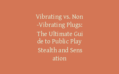 Vibrating vs. Non-Vibrating Plugs: The Ultimate Guide to Public Play Stealth and Sensation