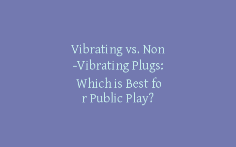 Vibrating vs. Non-Vibrating Plugs: Which is Best for Public Play?